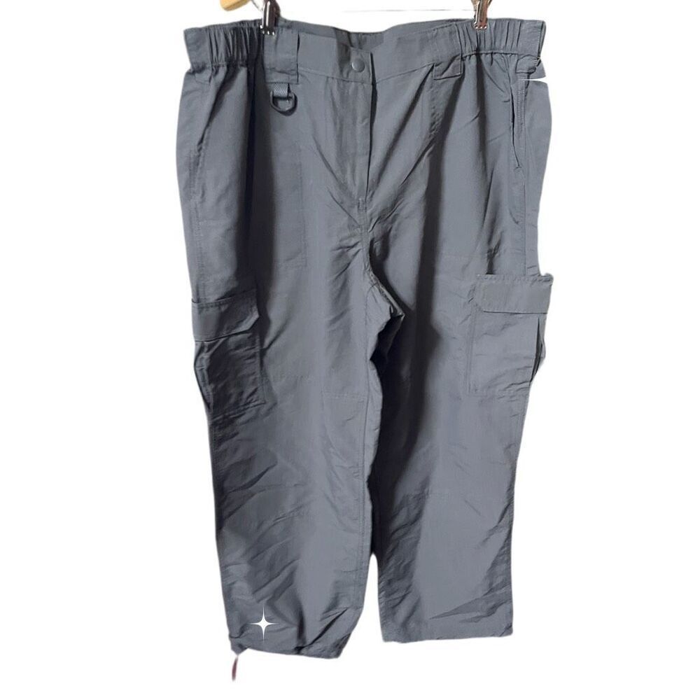 Lands’ End Workwear size 18W dark army green cargo pants